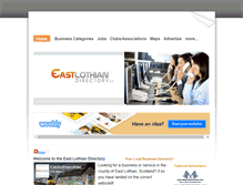 Tablet Screenshot of eastlothiandirectory.com